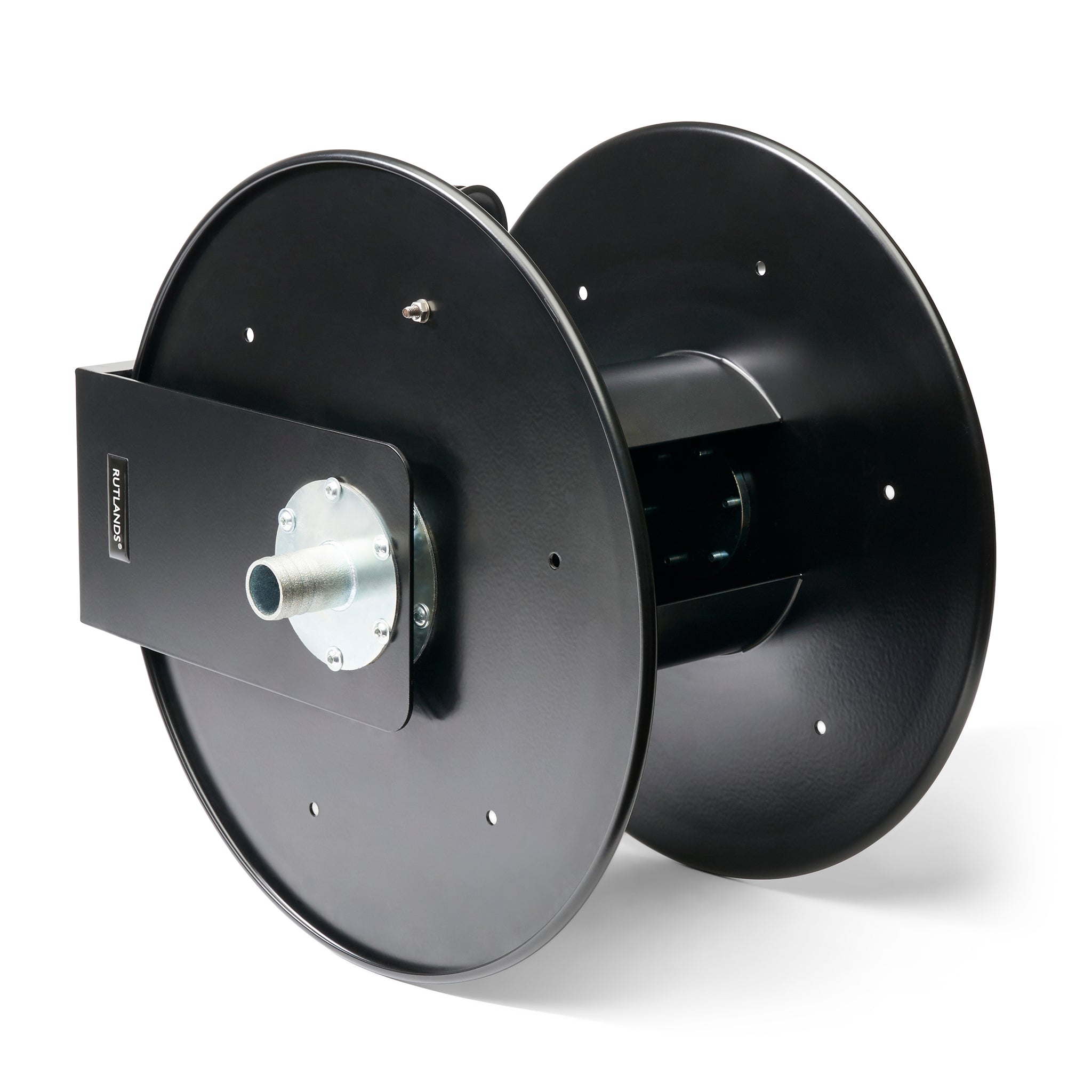 Hose Reel with Power Tool Dust Extraction Hose and Fast-Click Adaptors - 10m