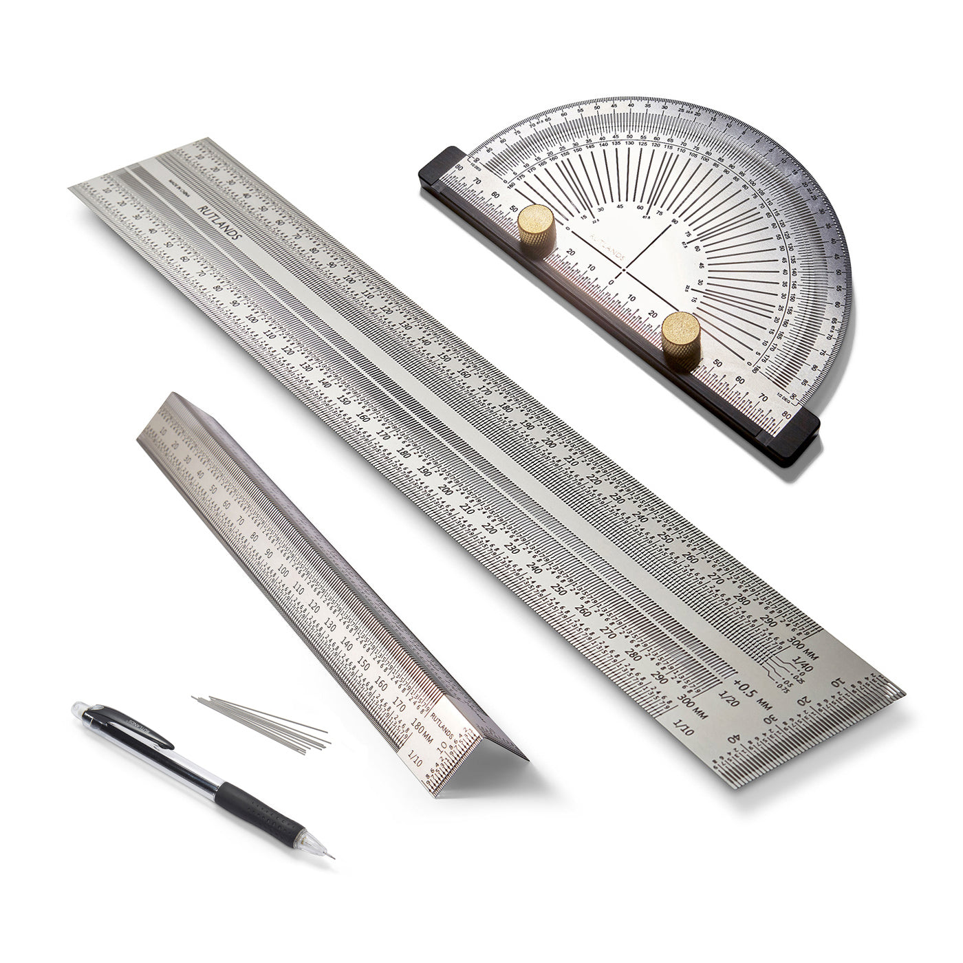 Rules and Protractor - Set of 3