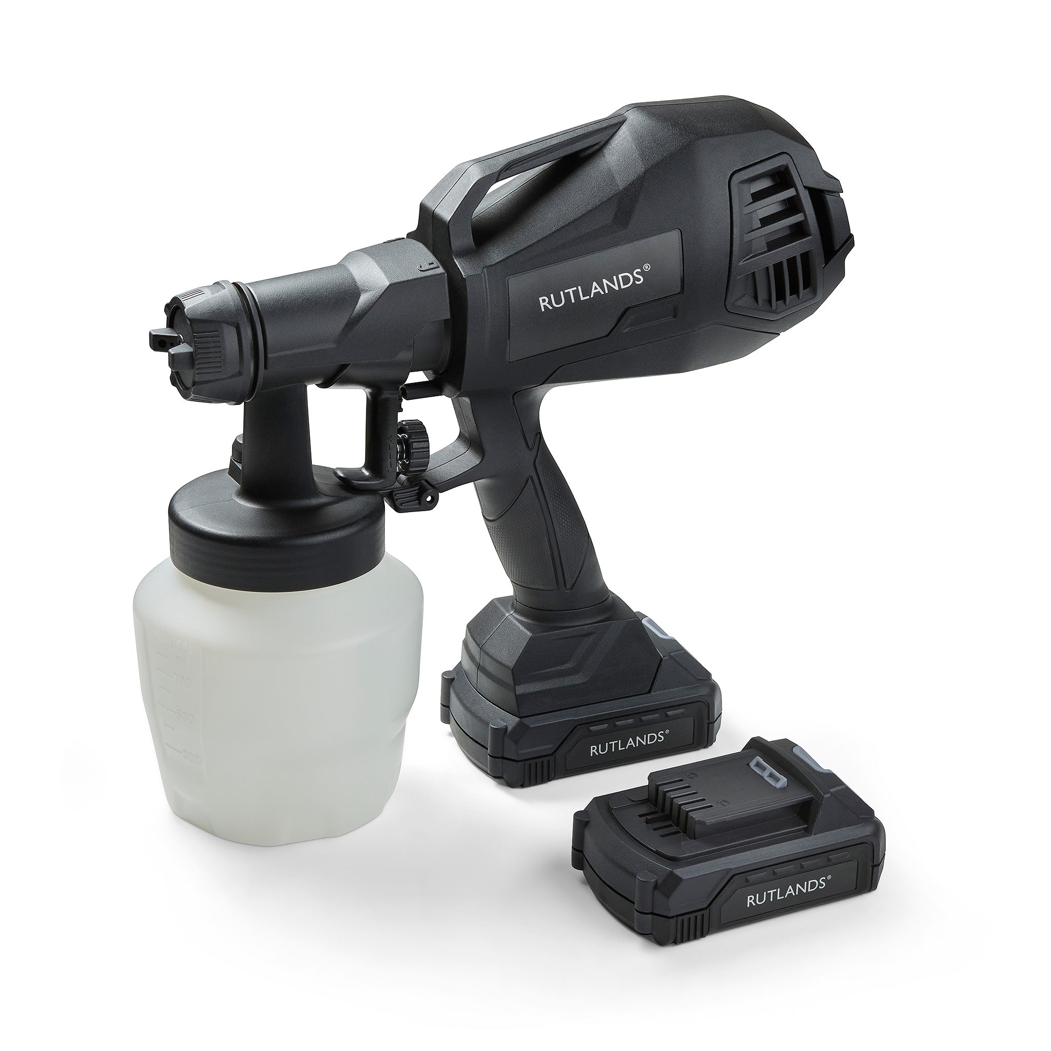 Cordless 18V HVLP Paint Sprayer with 2 Batteries
