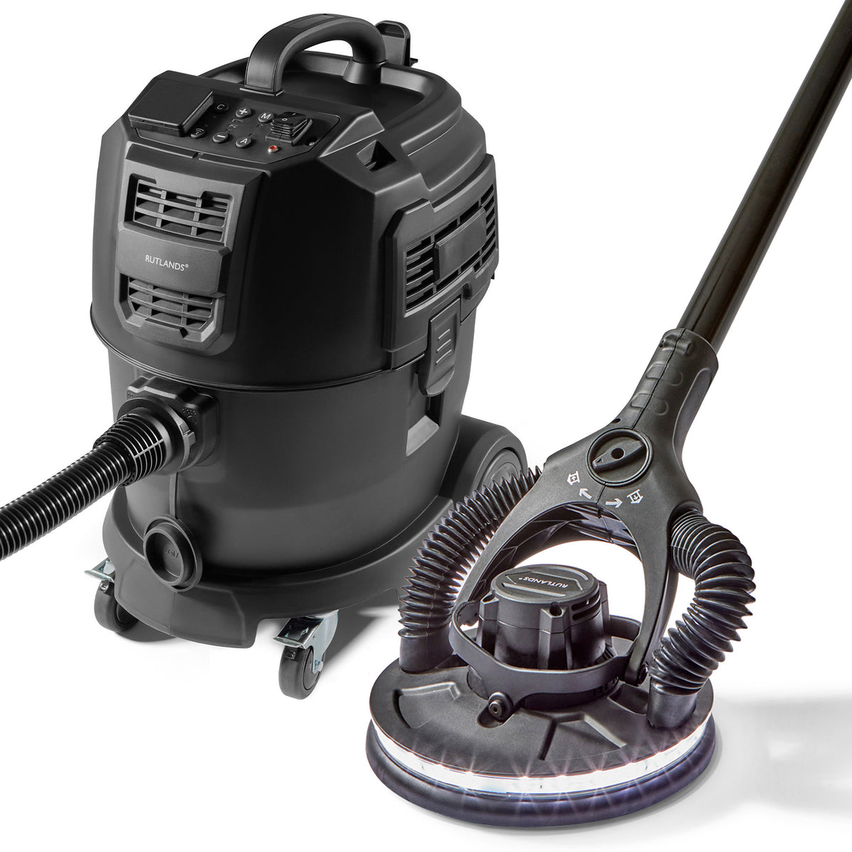 Brushless Drywall Random Orbital Sander with M Class Dust Extractor - 25 Litre