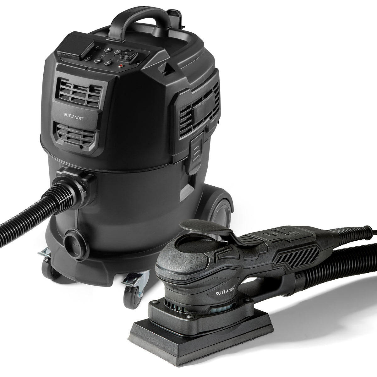 Brushless Palm Orbital Sander with M Class Dust Extractor - 25 Litre