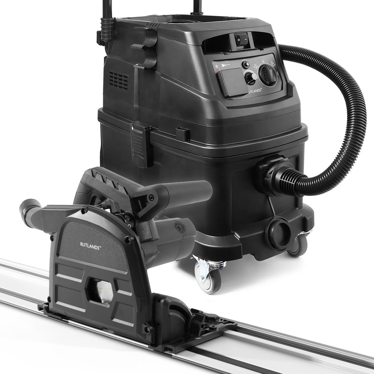 Plunge Saw with 1.4m Guide Rail and M Class Dust Extractor - 40 Litre