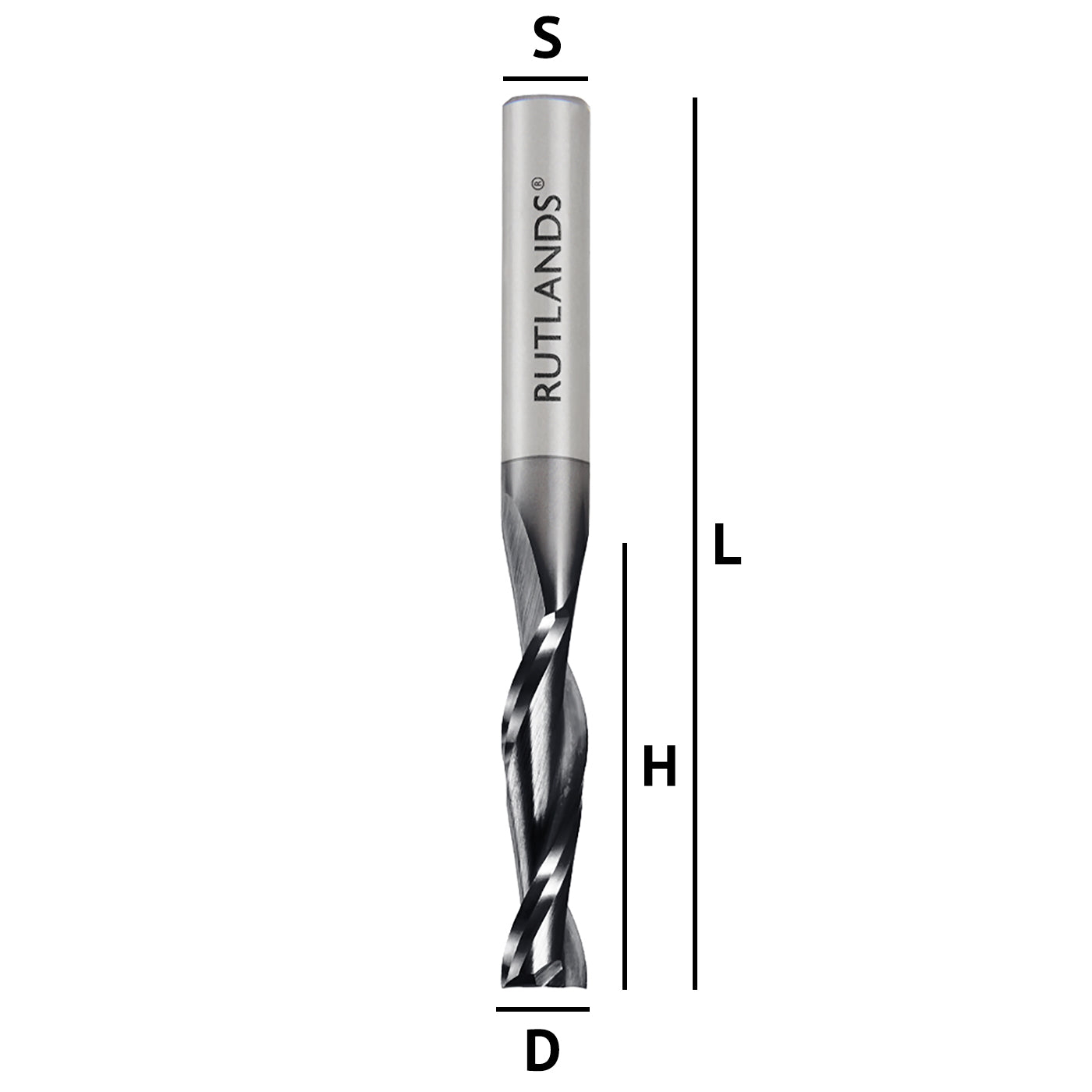 Solid Carbide Coated - Spiral Up Cut 2 Flute