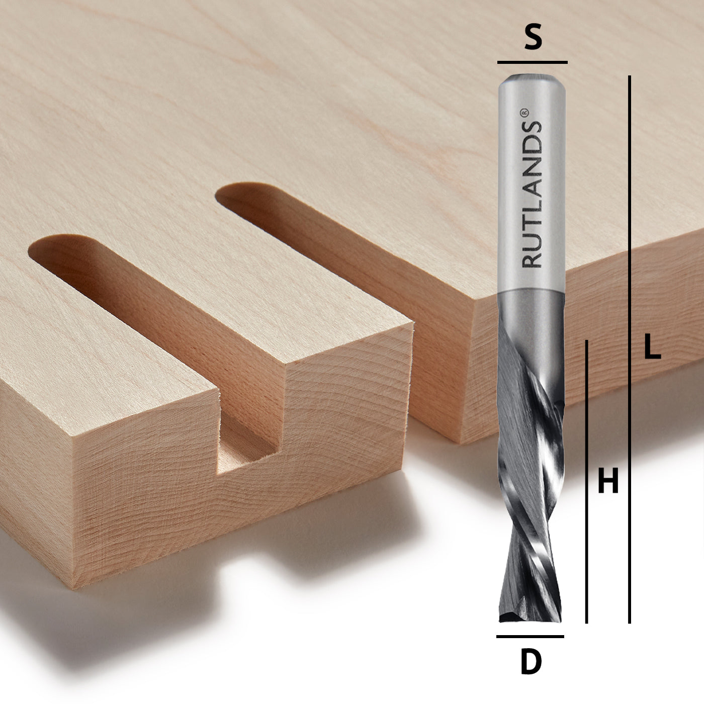 Solid Carbide Coated - Spiral Down Cut 2 Flute