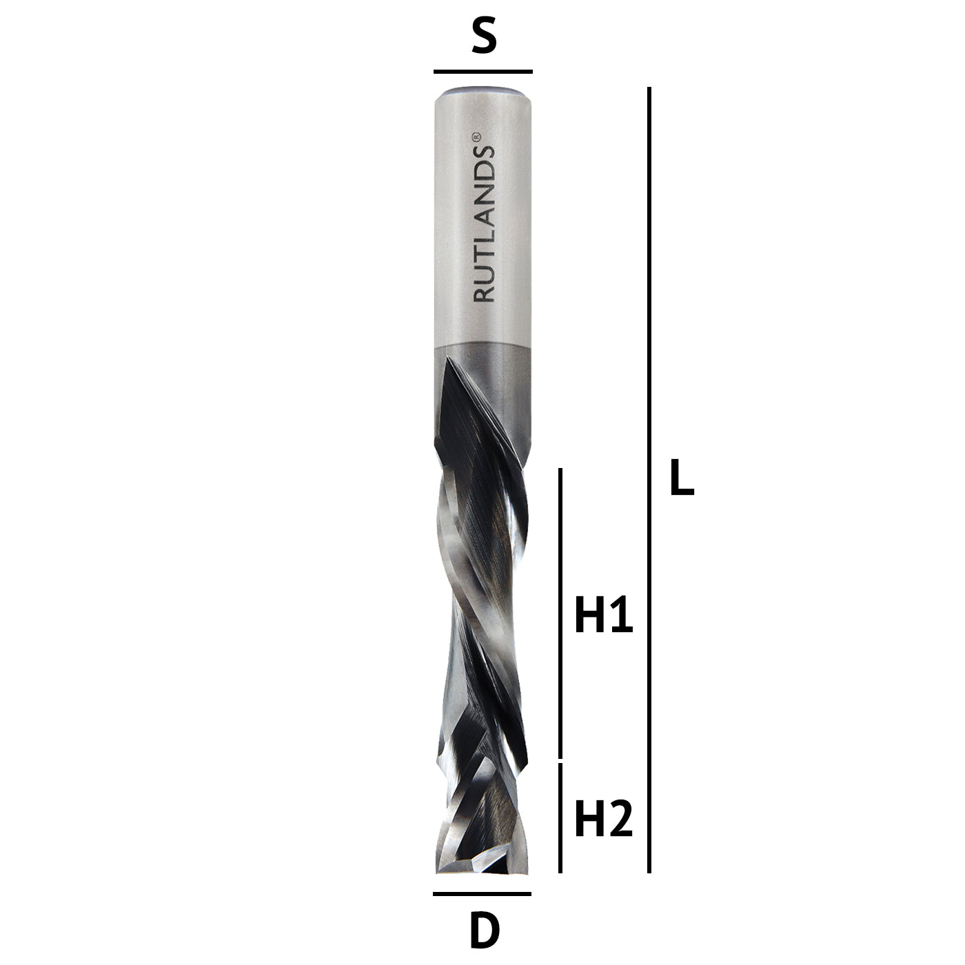 Solid Carbide Coated - Spiral Compression 2 Flute