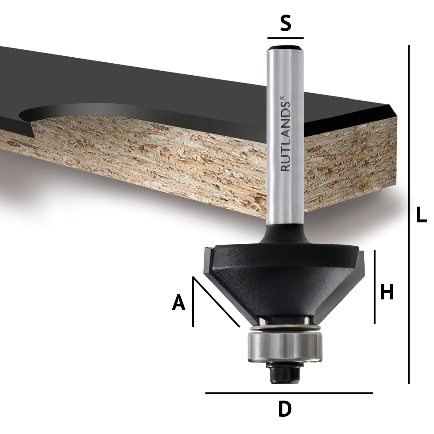 Router Bit - Bevel Trim