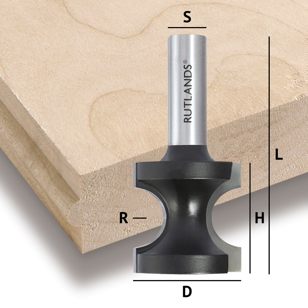 TCT Router Bit - Roundover and Ovolo with Bearings | Next Day Delivery ...