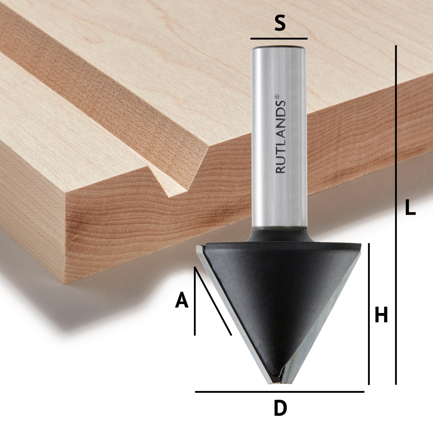 Router Bit - Bevel with End Cutting