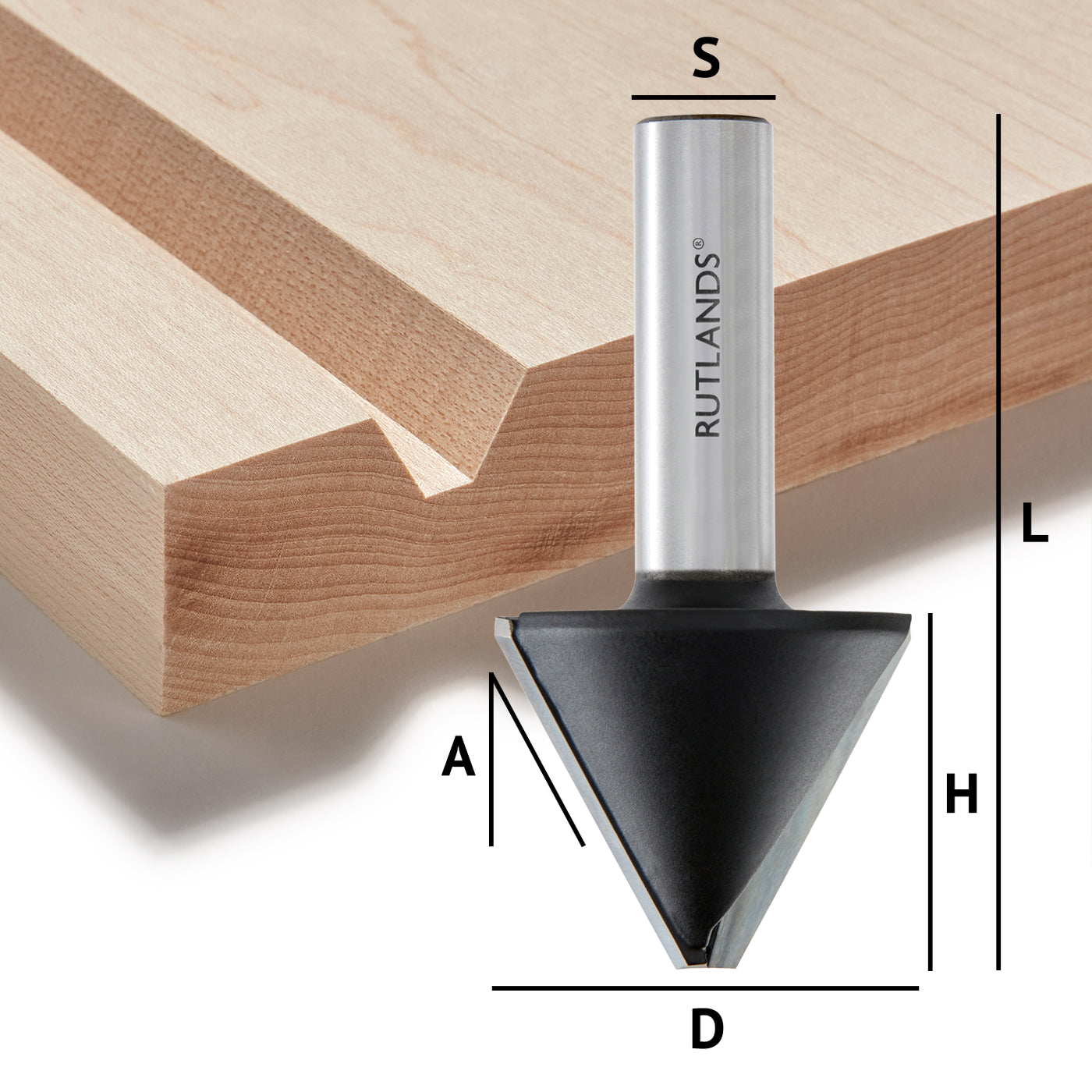 Router Bit - Bevel with End Cutting