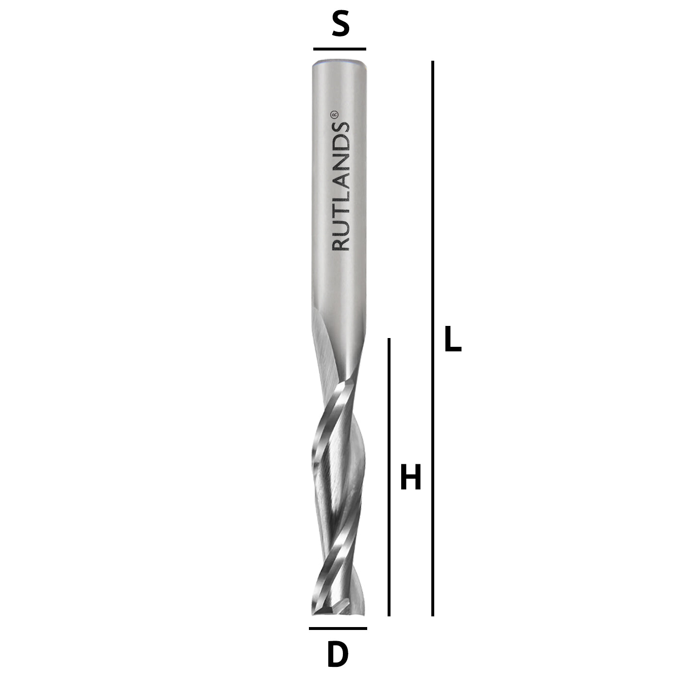 Solid Carbide - Spiral Up Cut 2 Flute
