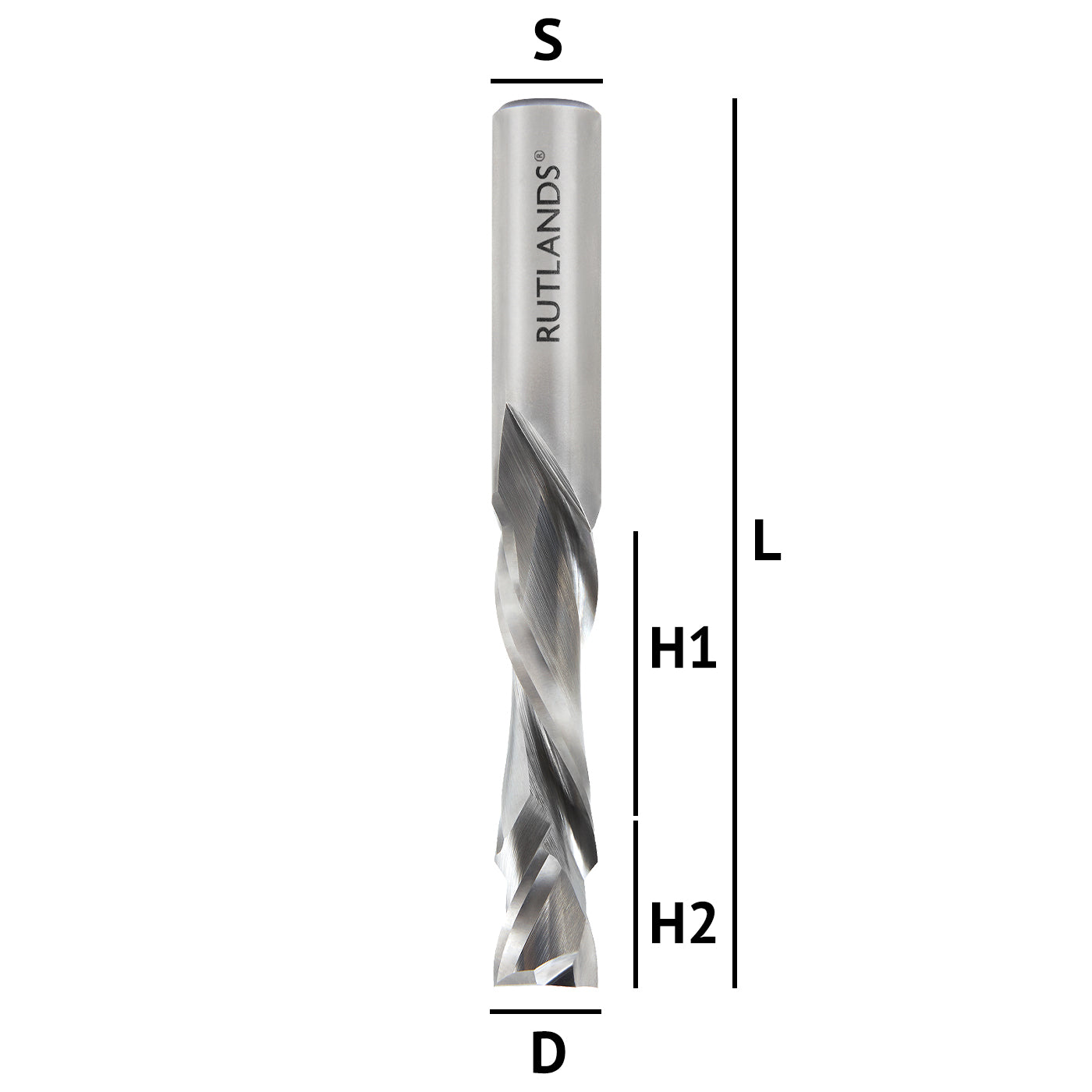 Solid Carbide - Spiral Compression 2 Flute