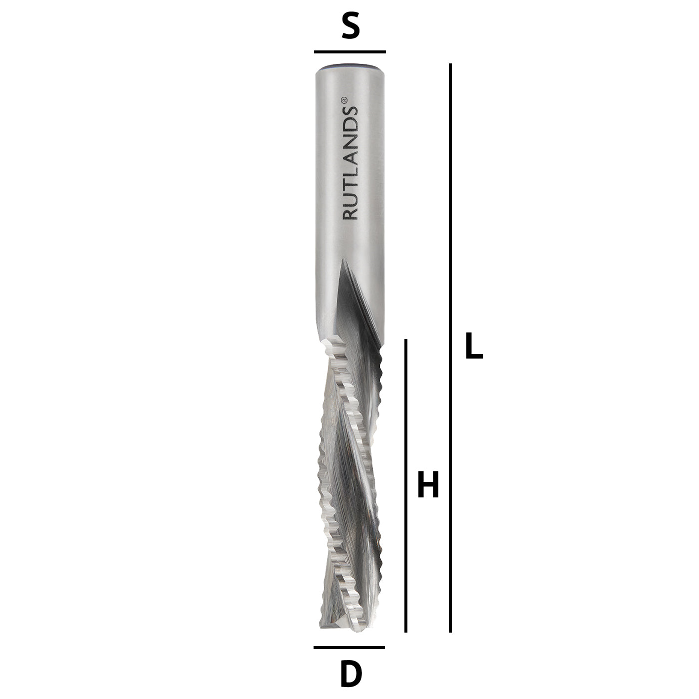 Solid Carbide - Spiral Chipbreaker Down Cut 2 Flute