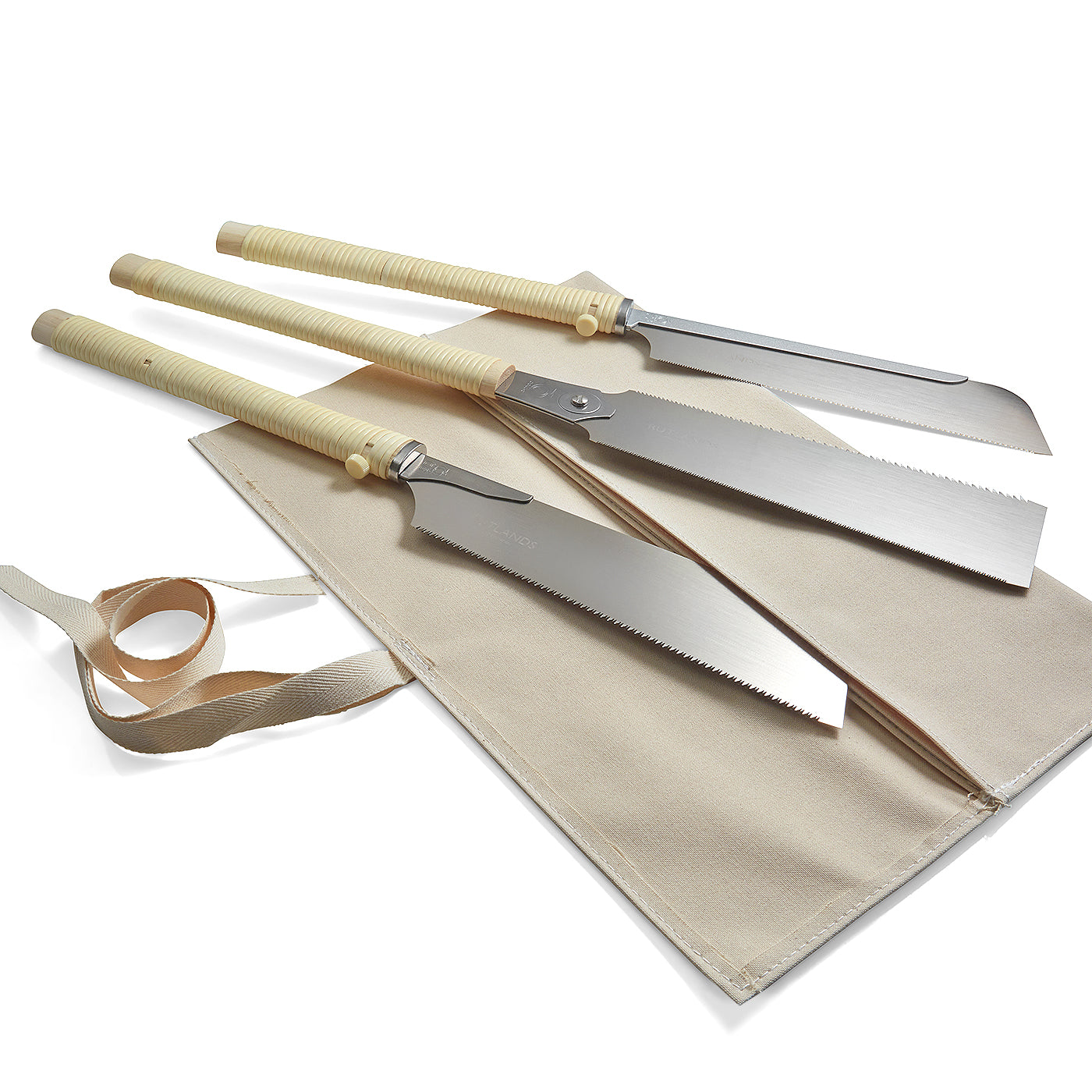 Japanese Saws - 240mm - Rattan - Set of 3 with Roll