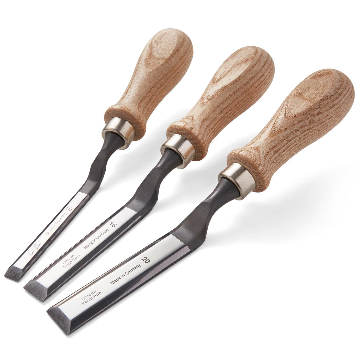 Cranked Pairing Chisels - Set of 3