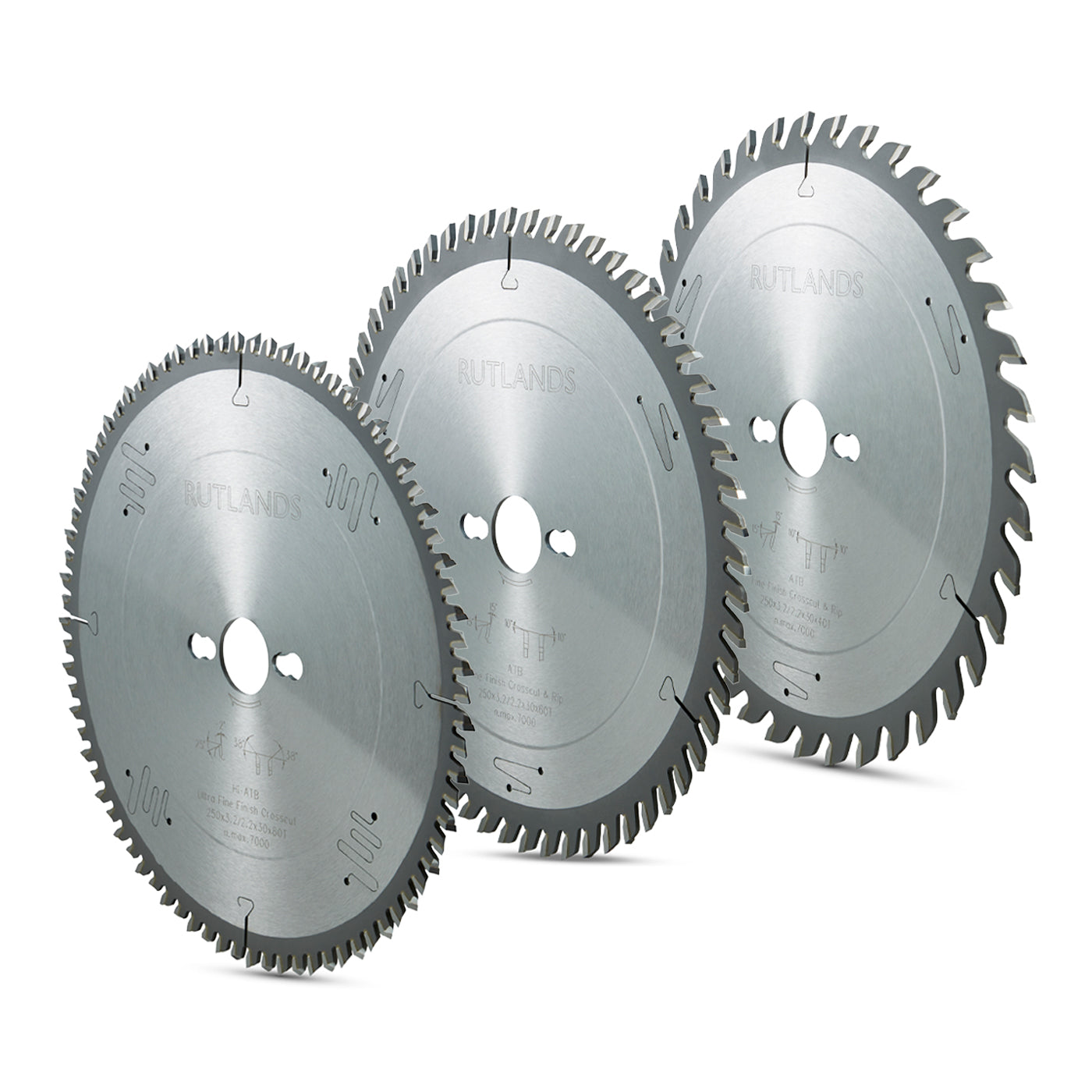 Table Saw Blades - 250mm - Set of 3 