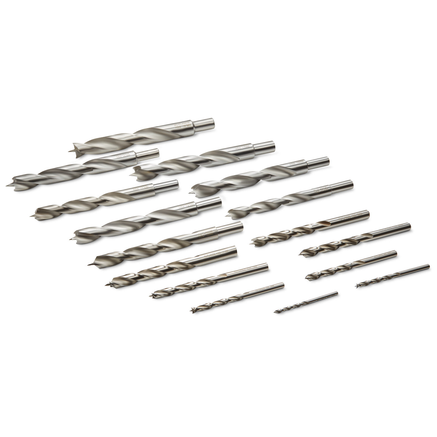 Brad Point Drill Bits - Set of 16 | Next Day Delivery – Rutlands Limited