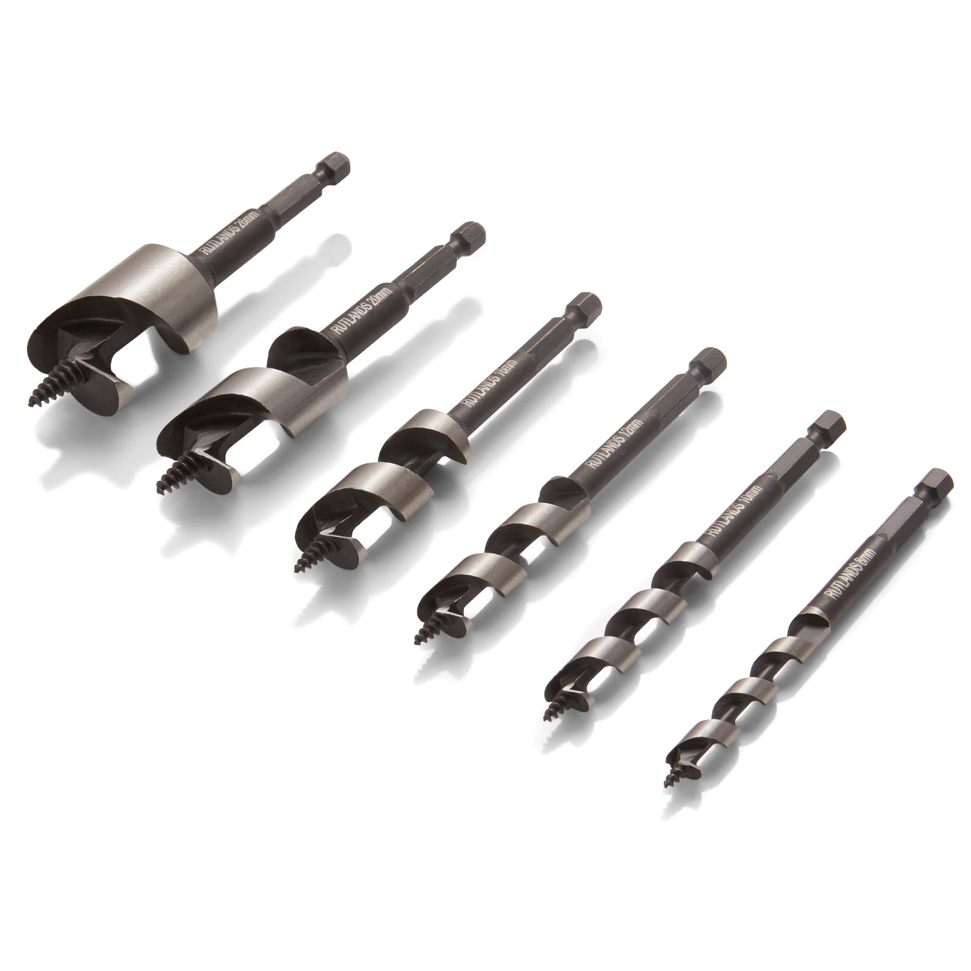 Short Auger Drill Bits - Set of 6