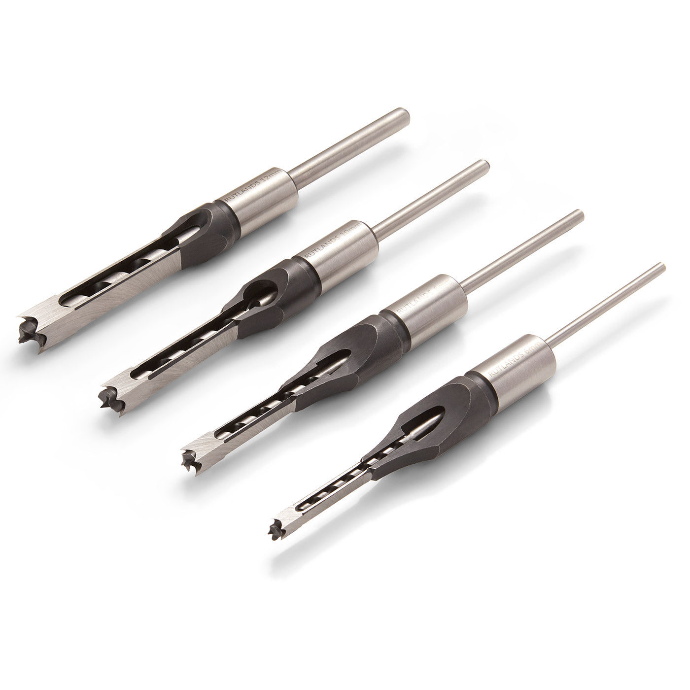 Mortise Chisel Bit 4Pcs Woodworking Square Hole Drill Bits Wood