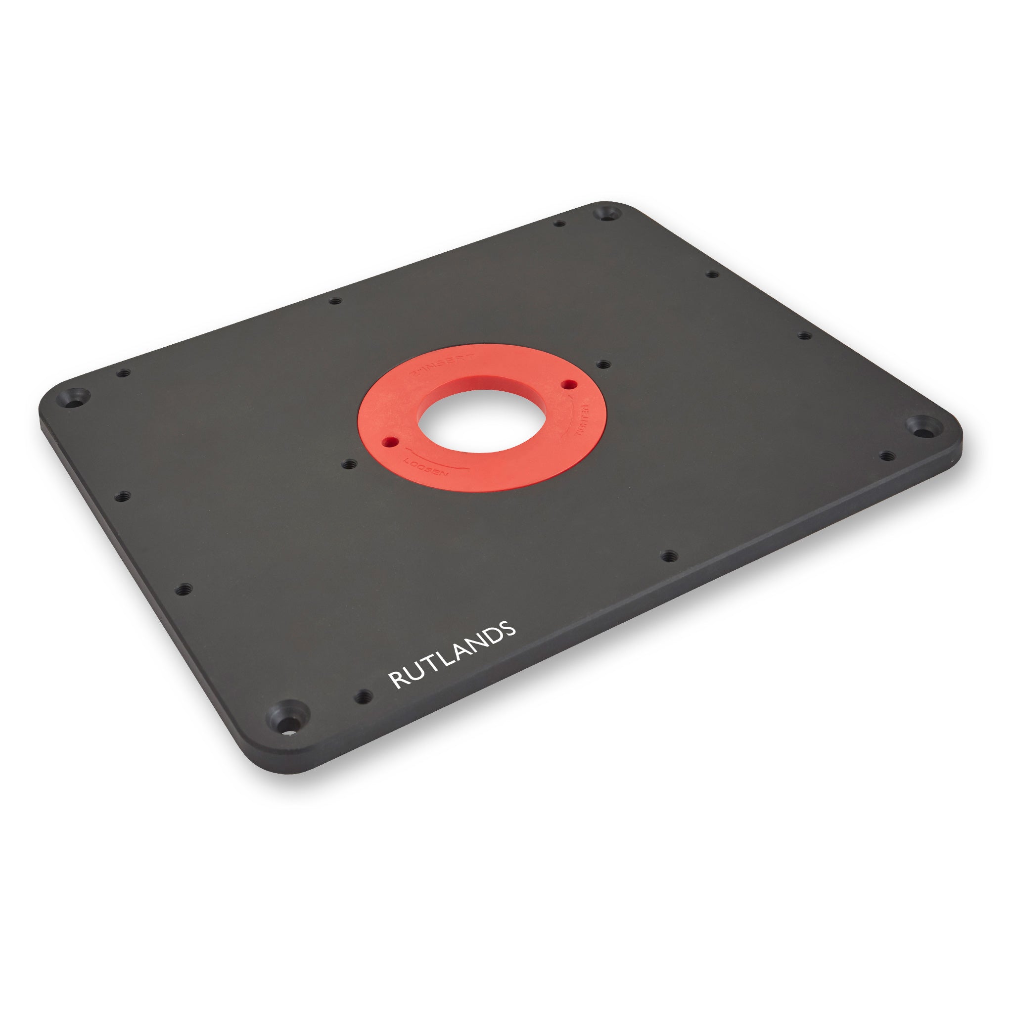 Custom CNC Milled Anodized Aluminum Router Table Insert Plate With Ring And Screw For Woodworking Benches
