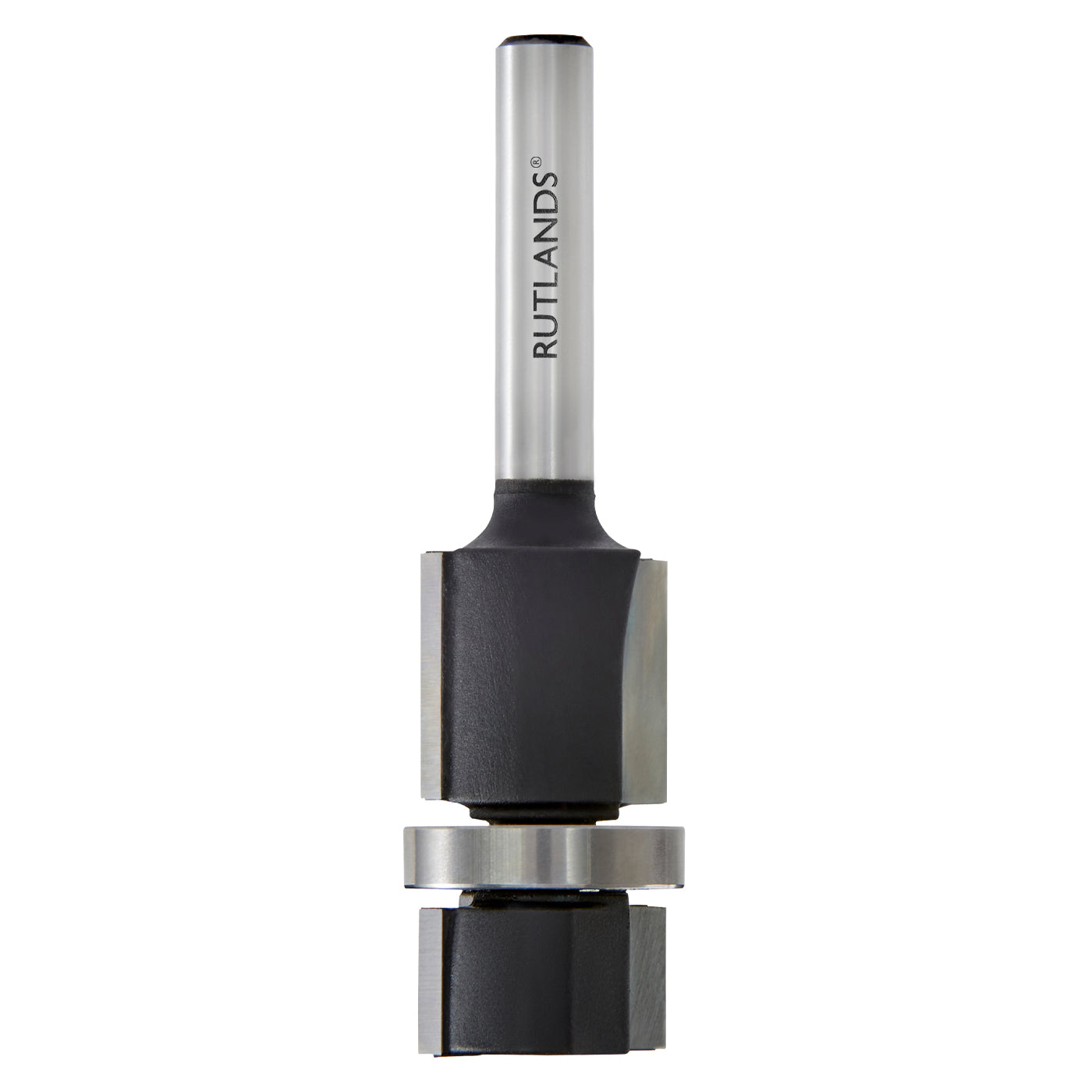 Router Bit - Flush Trim with Central Bearing - D=18mm H1=15mm H2=9mm L=64.2mm S=1/4"