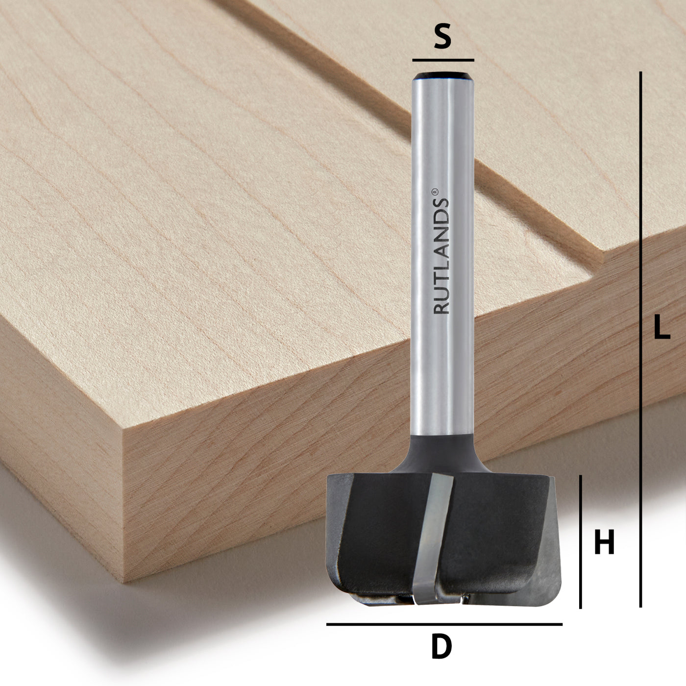 Router Bit - Surface Trim - D=25mm H=13mm L=53mm S=1/4"