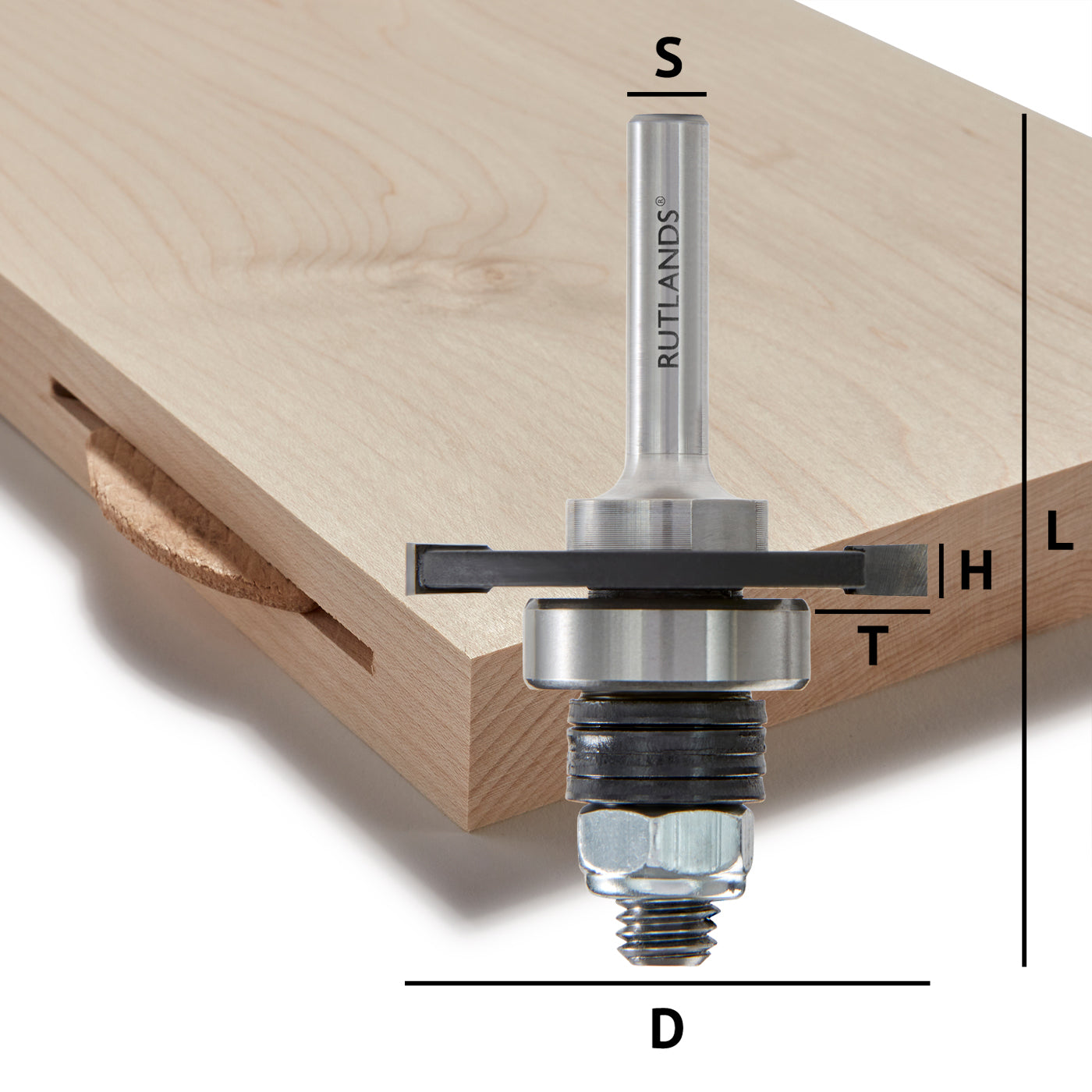 Router Bit - Slot for Biscuits No 0, 10 & 20 - D=40mm H=4mm L=65mm S=1/4"