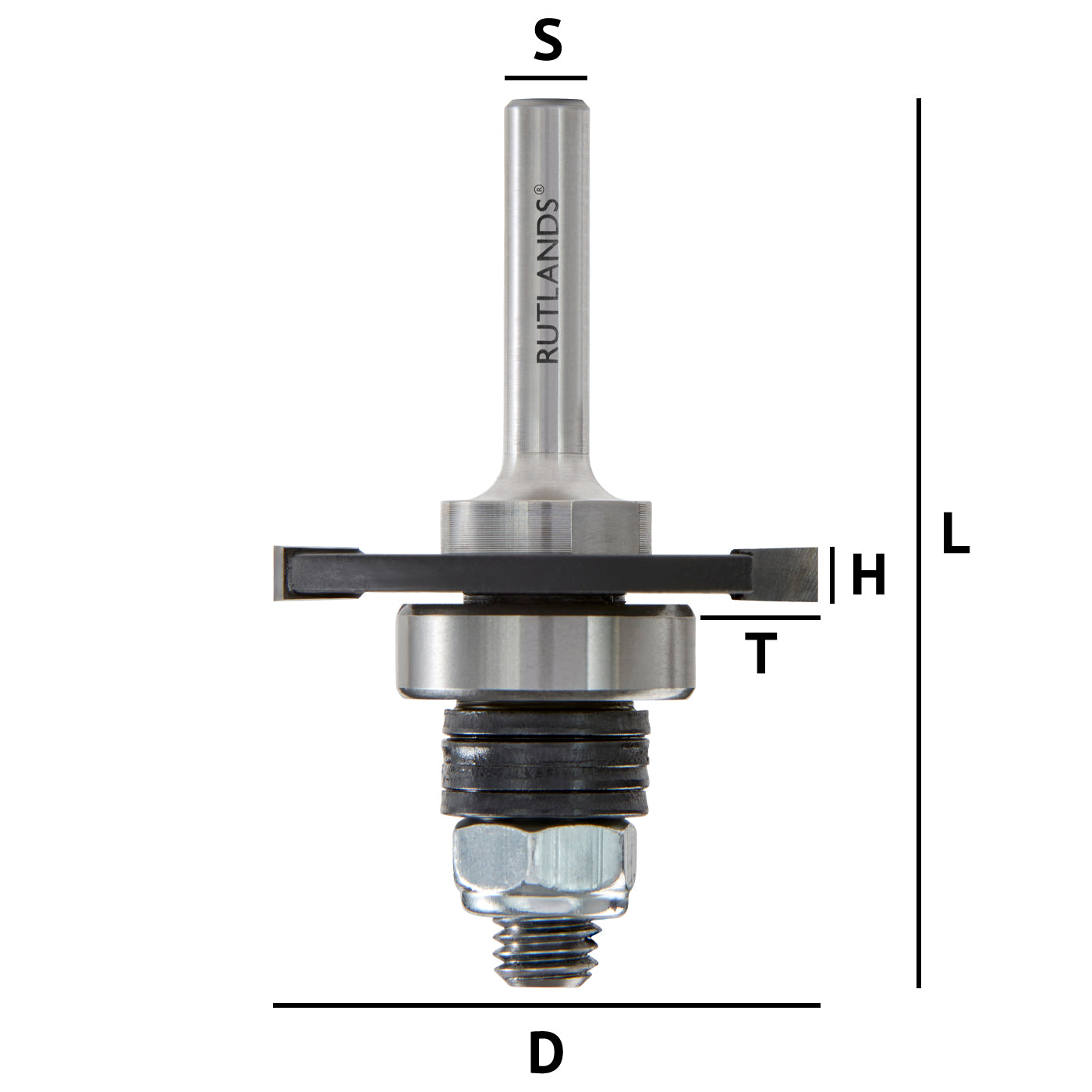 Router Bit - Slot for Biscuits No 0, 10 & 20 - D=40mm H=4mm L=65mm S=1/4"
