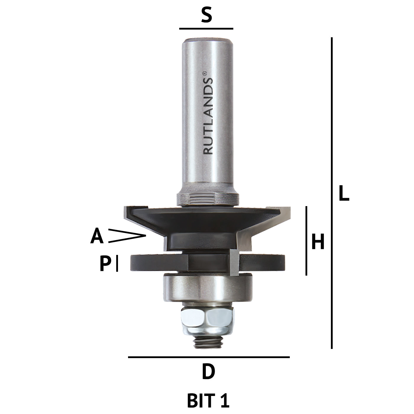 Router Bit Set - Rail & Stile Set  - Bevel 