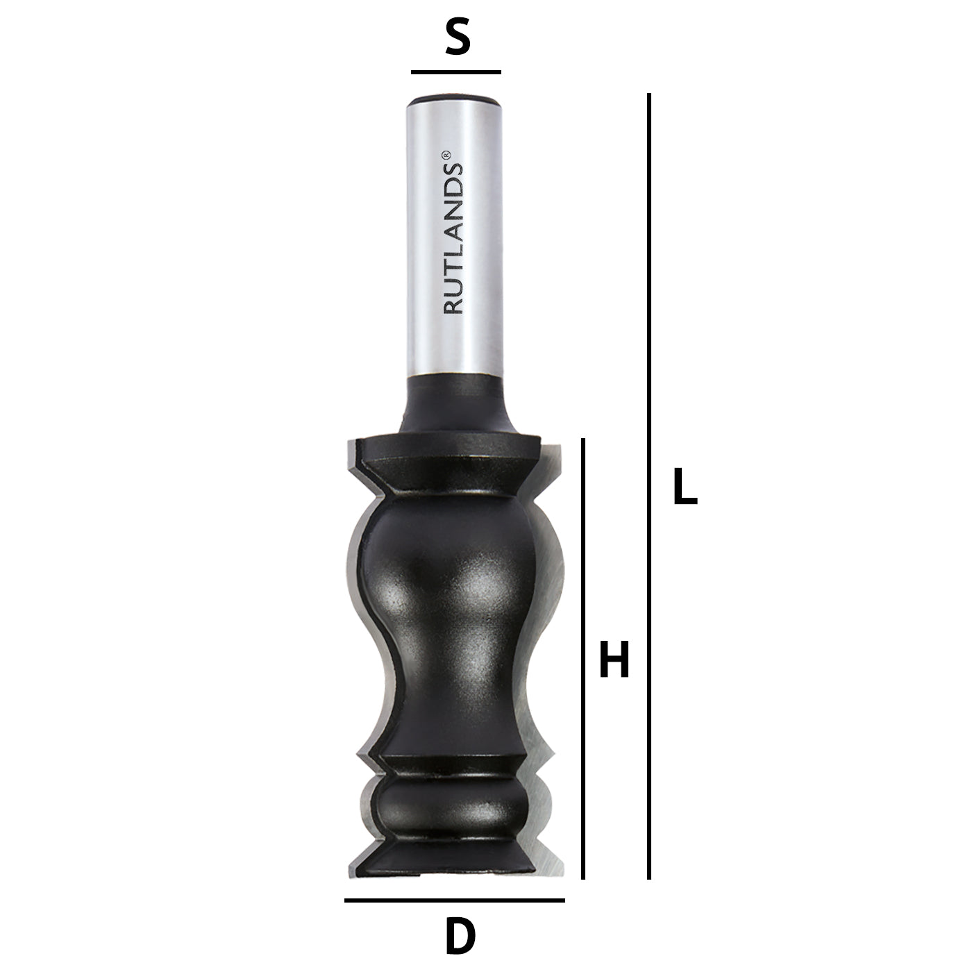 Router Bit - Crown Moulding - D=28.6mm H=57.2mm L=101.6mm S=1/2"