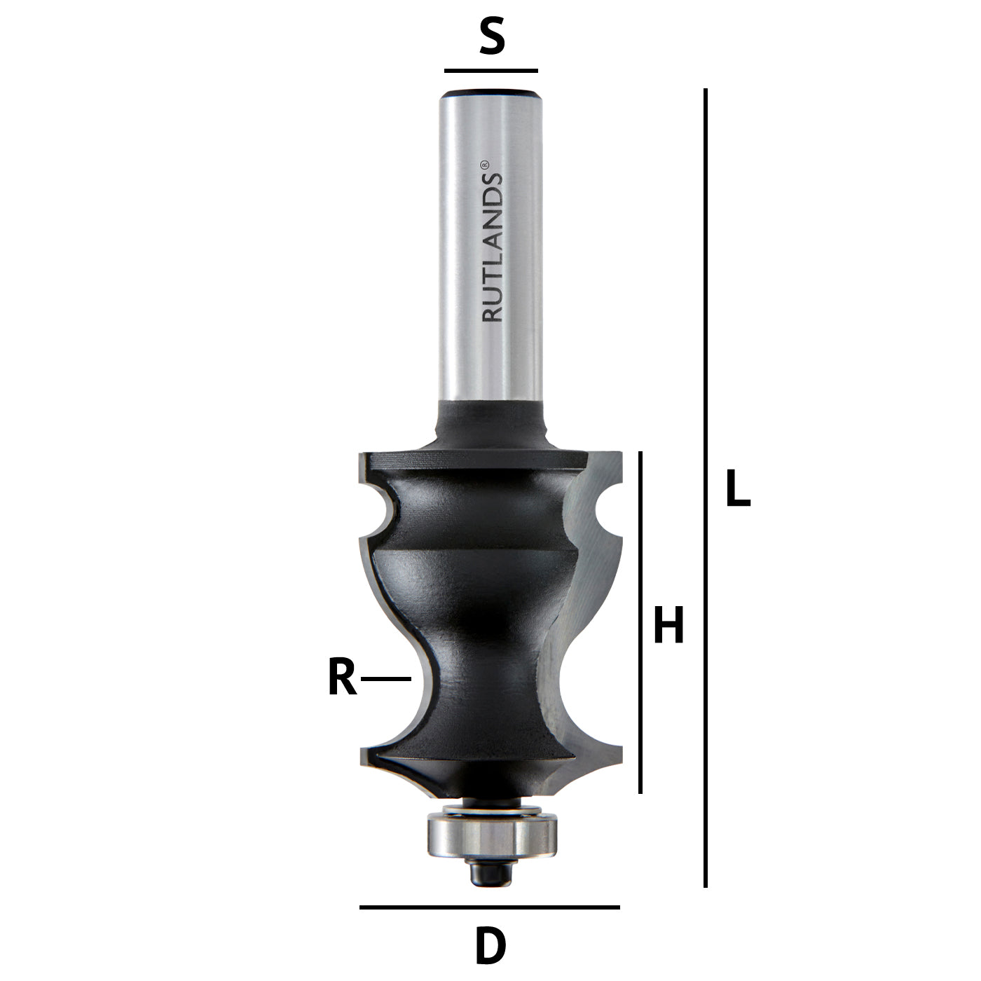Face moulding clearance router bits