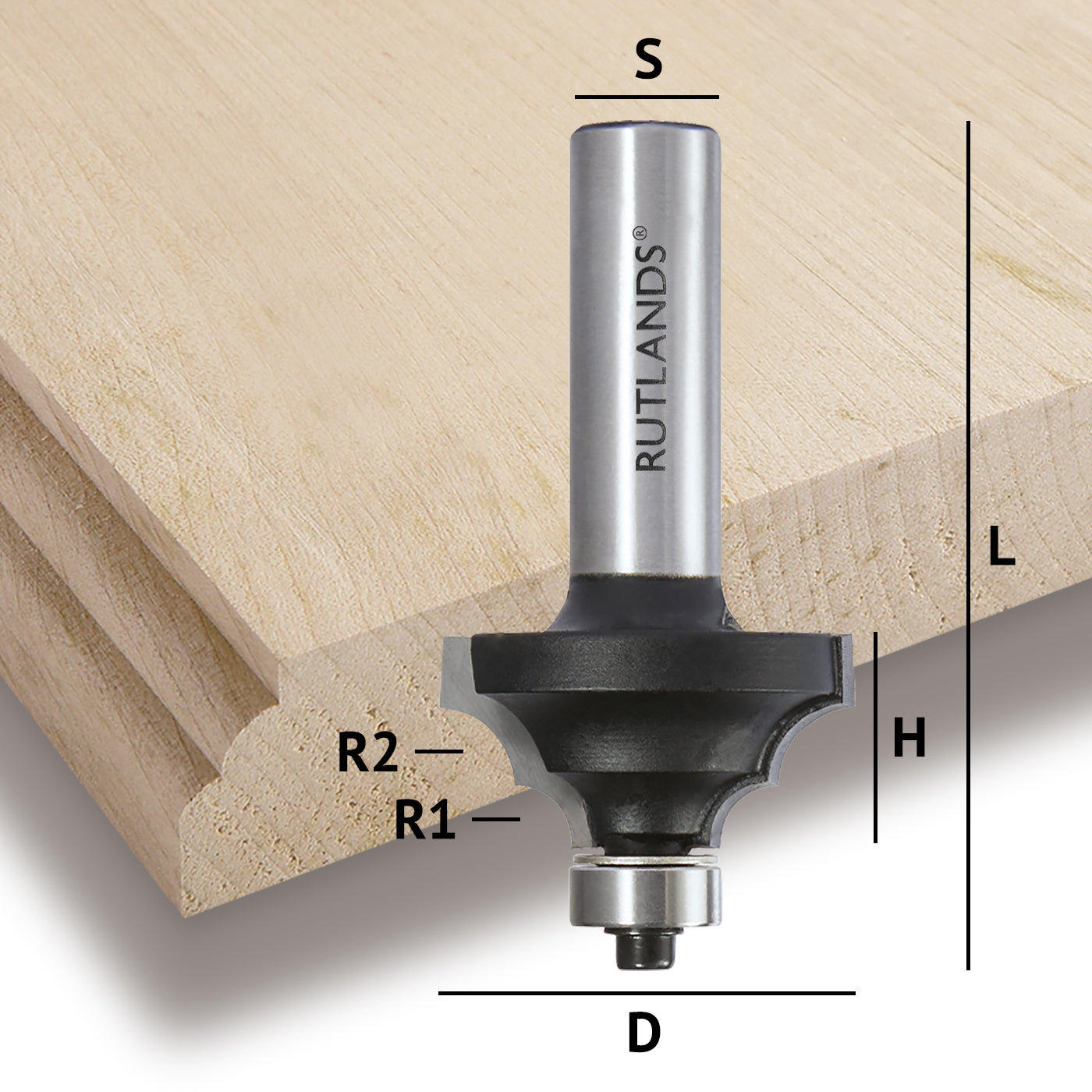 TCT Router Bit - Ovolo Beading with Bearing | Next Day Delivery ...
