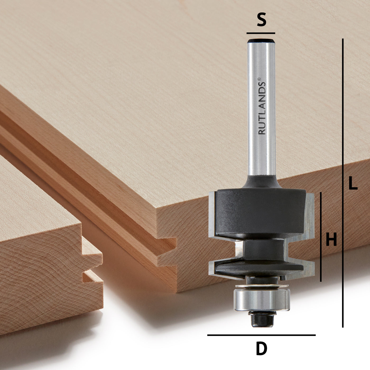 Router Bit - Finger Joint - D=24.6mm H=20mm L=64mm S=1/4"