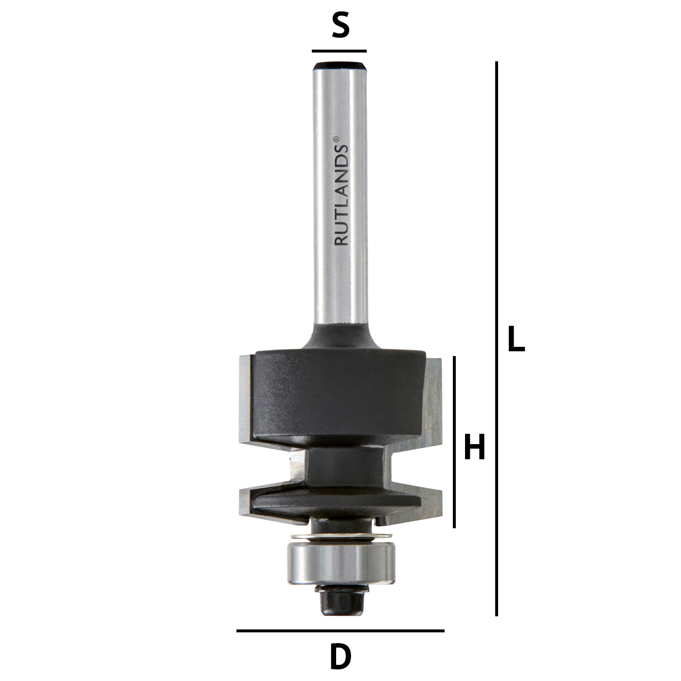 Router Bit - Finger Joint - D=24.6mm H=20mm L=64mm S=1/4"