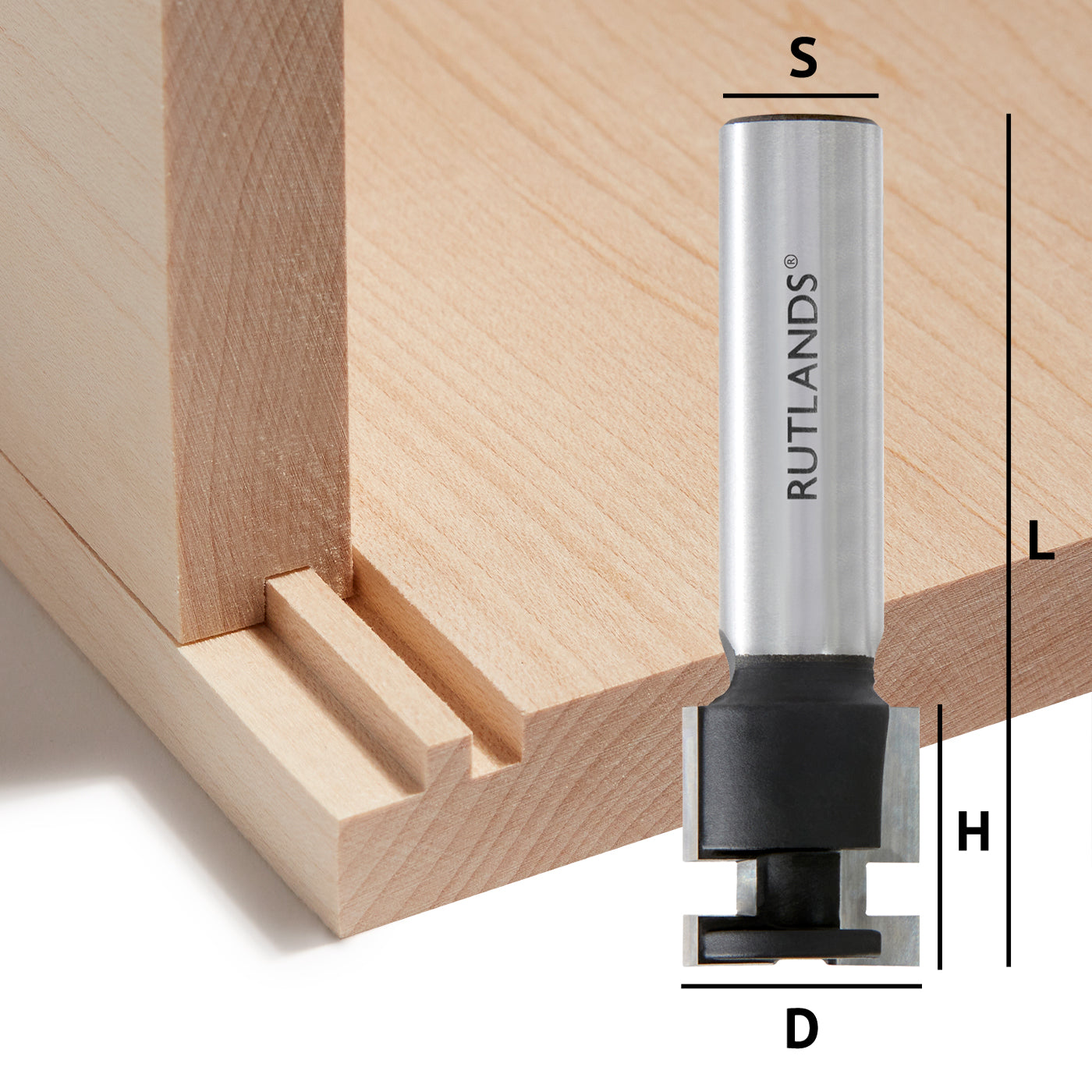 Router Bit - Corner Lock - D=19mm H=18mm L=65mm S=1/2"