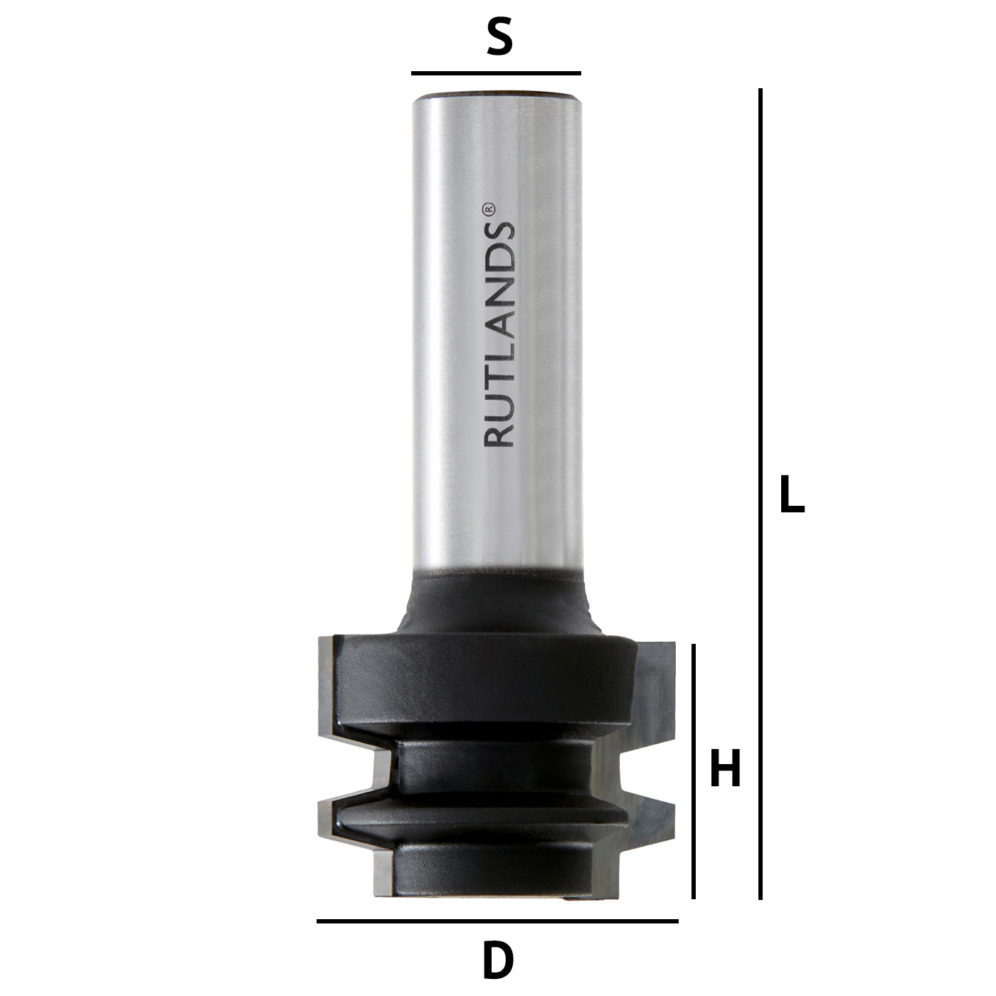 Router Bit - Drawer Corner Lock - D=27mm H=19mm L=59.3mm S=1/2"