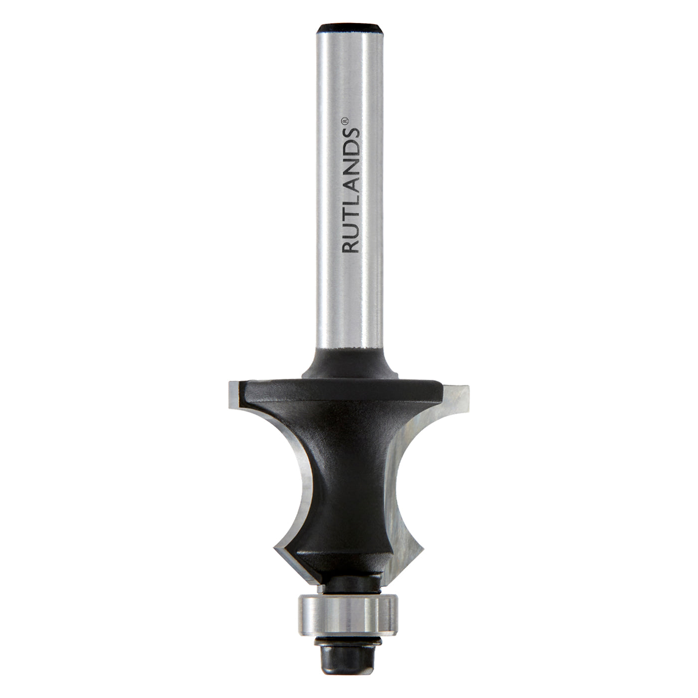Router Bit - Knuckle Joint - D=23.8mm H=19mm A=45° R=7.14mm L=62mm S=1/4"