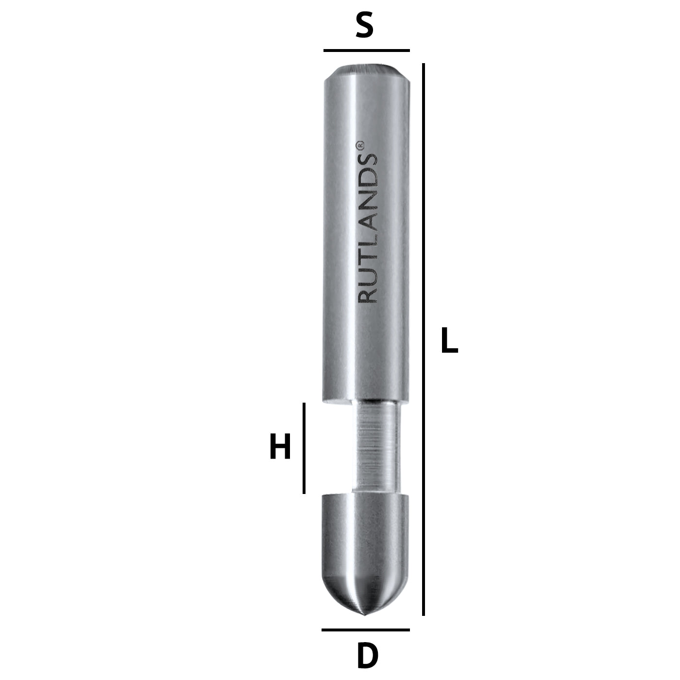 Solid Carbide - Flush Trim - D=6.3mm H=6.3mm L=40mm S=1/4"