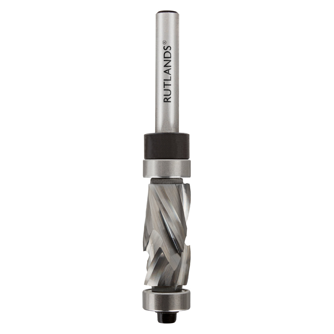 Solid Carbide - Spiral Compression Top & Bottom Bearing - D=12.7mm H1=16mm H2=9.5mm S=1/4"