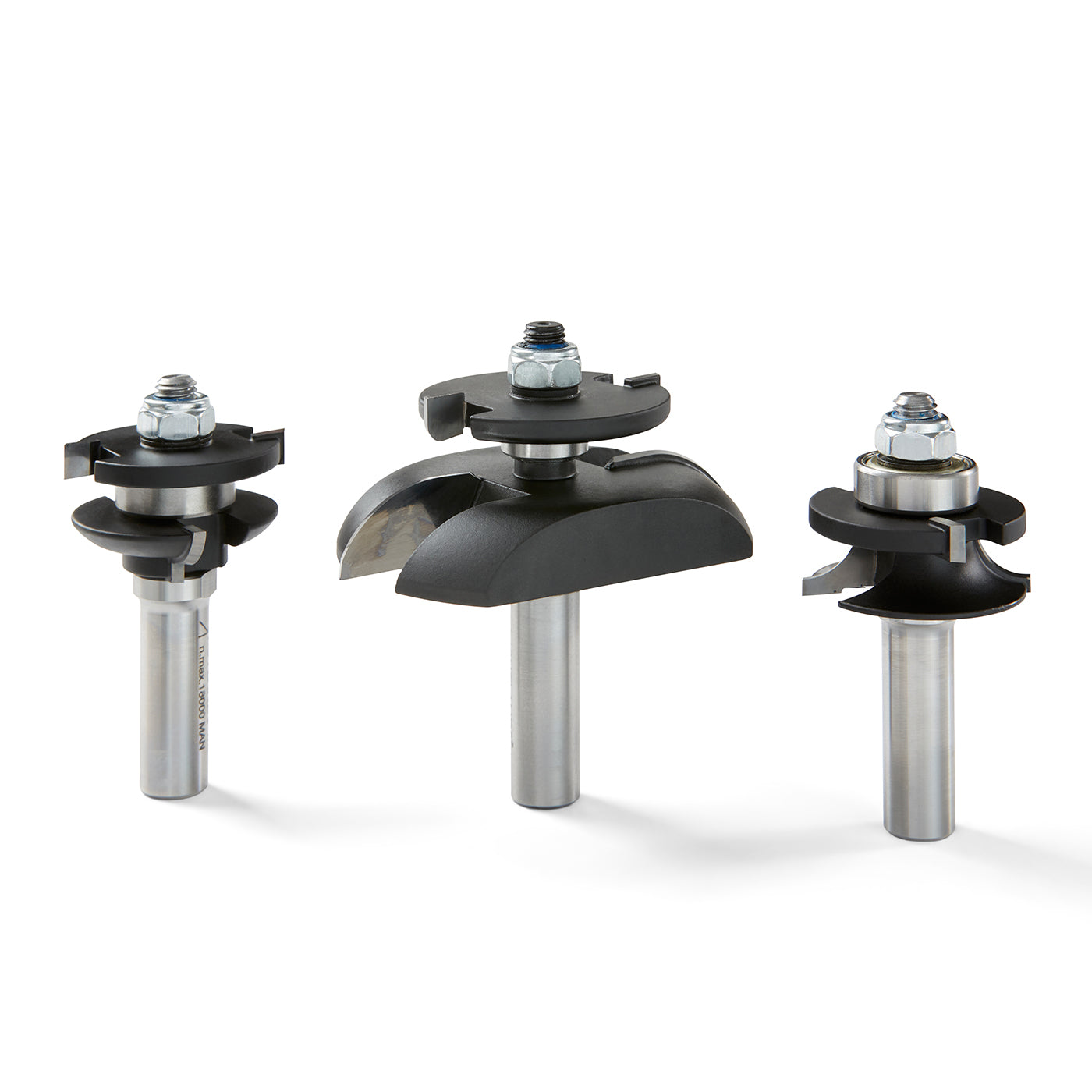 TCT Router Bit Set - Raised Panel Door with Backcutter - Roundover ...