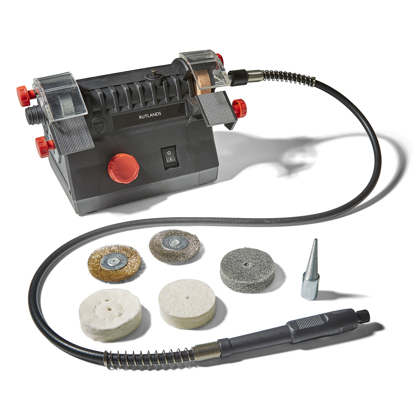 Cordless clearance bench grinder
