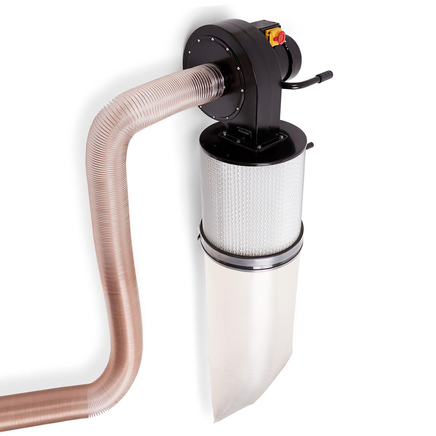 Wall-Mount Fine Filter Dust Collector with 6m Stretch Hose